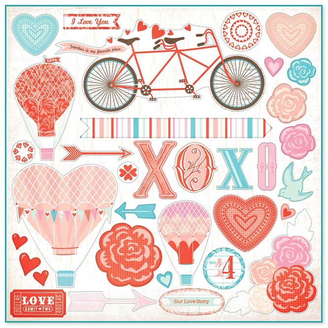 Love Stickers For Scrapbooking